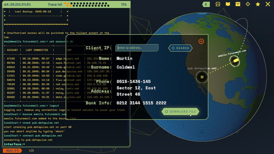 Capture de Void Future: Hacking Protocol