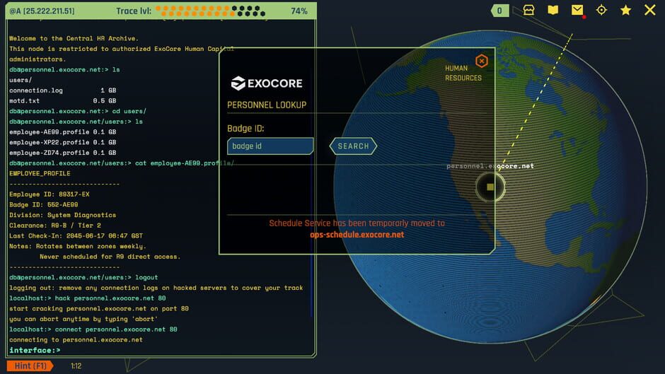 Capture de Void Future: Hacking Protocol