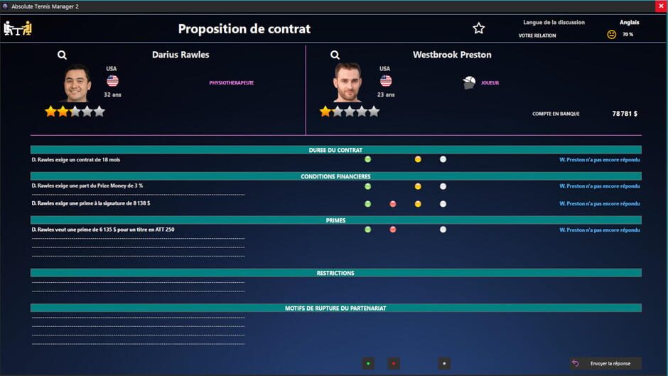 Capture d’Absolute Tennis Manager 2