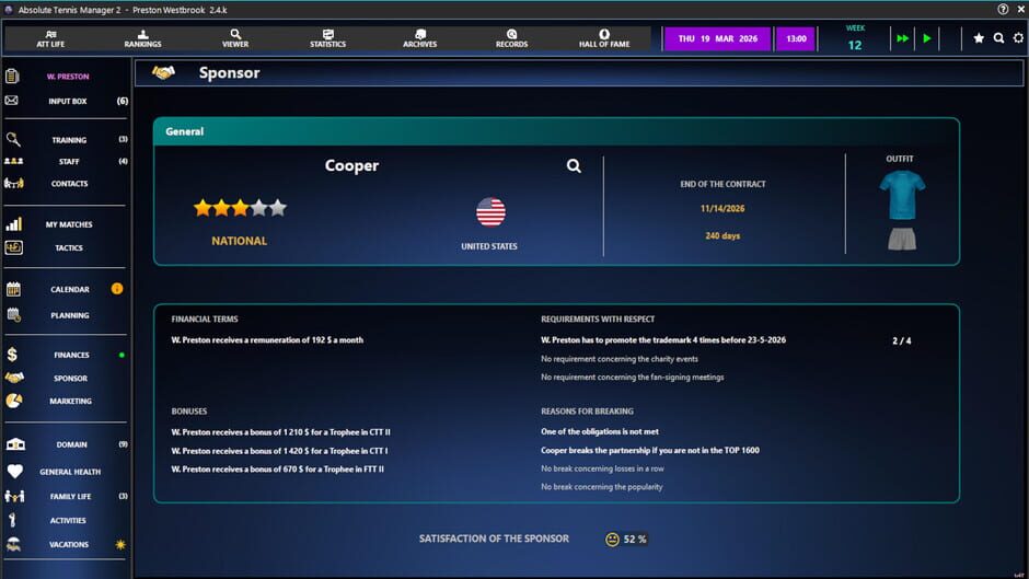 Capture d’Absolute Tennis Manager 2