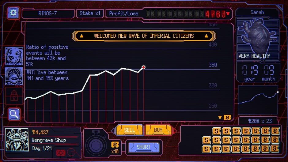 Capture de Space Warlord Baby Trading Simulator