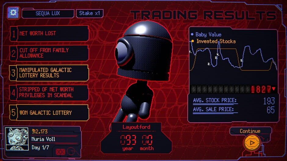 Capture de Space Warlord Baby Trading Simulator