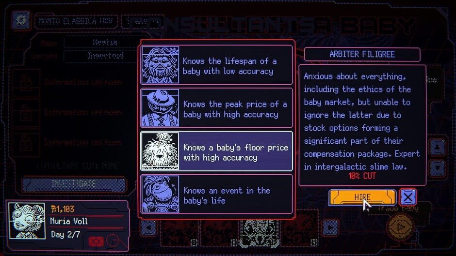 Capture de Space Warlord Baby Trading Simulator