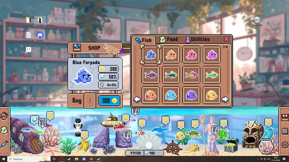 Capture de Cozy Littlequarium