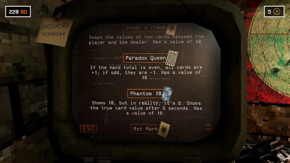 Capture de Blackjack Descent