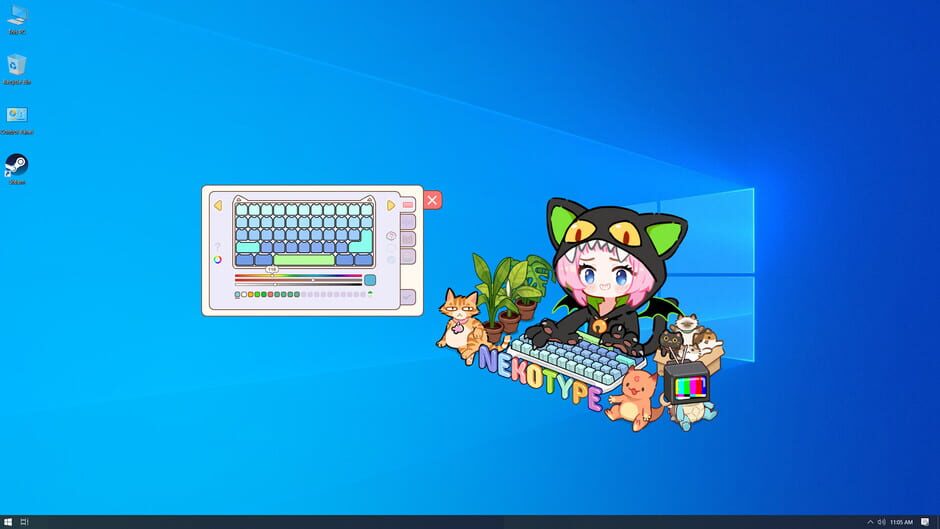 Capture de Nekotype Keyboard Cat Simulator