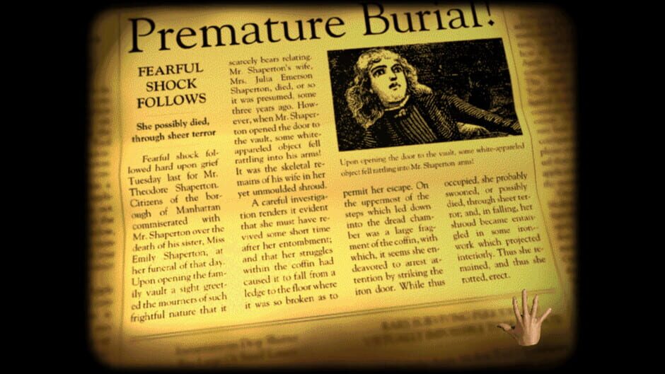 Capture d’Edgar Allan Poe's Interactive Horror: 1995 Edition