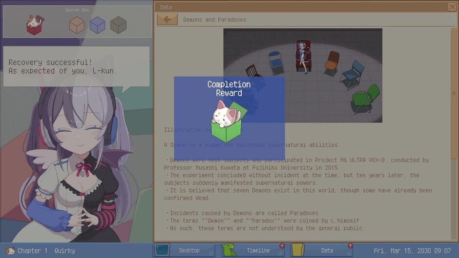 Capture de Demons' Timeline