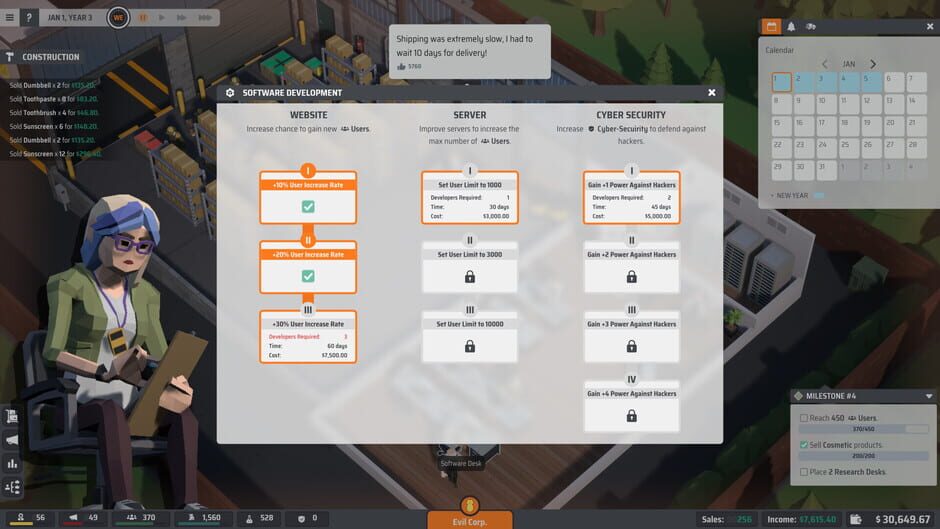 Capture d’E-Shop Tycoon