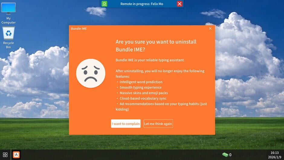 Capture d’Uninstall Simulator