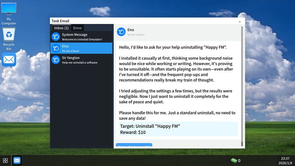 Capture d’Uninstall Simulator