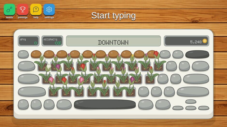 Capture de Qwerty Garden
