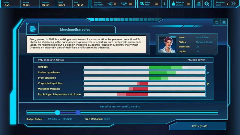 Capture de CEO Sim: Cyberpunk
