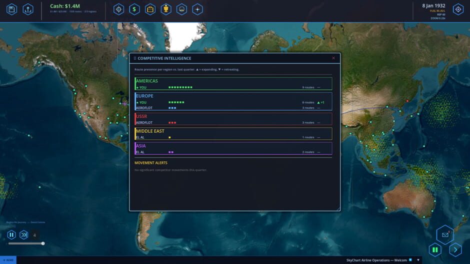 Capture de SkyChart: Airline Executive