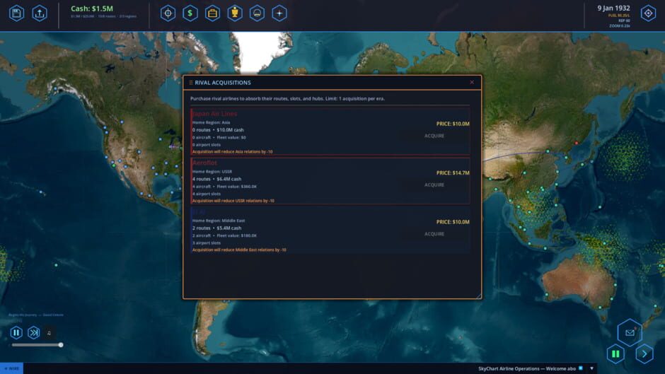 Capture de SkyChart: Airline Executive