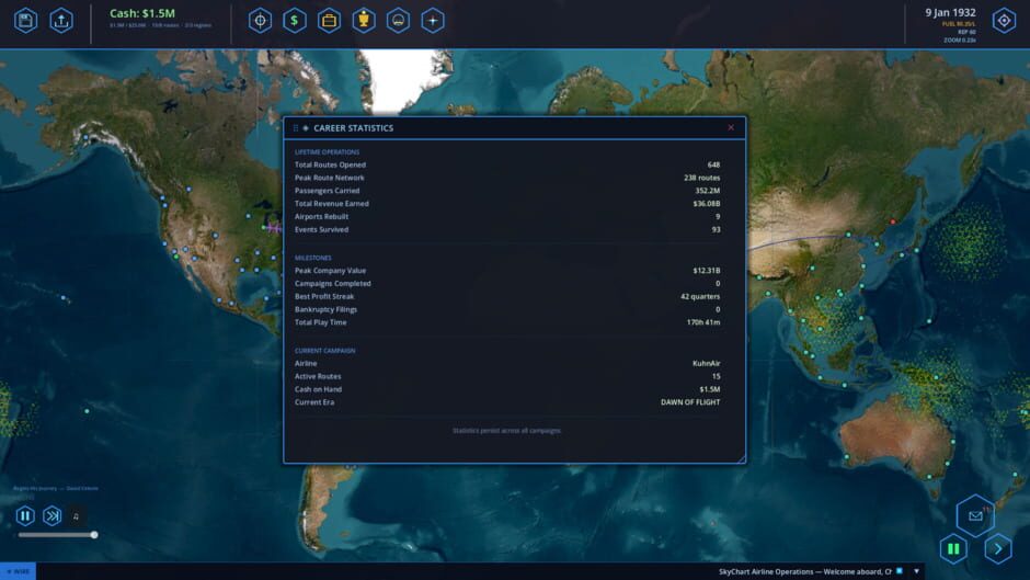 Capture de SkyChart: Airline Executive