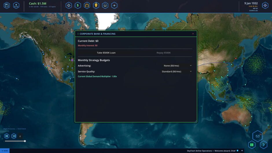 Capture de SkyChart: Airline Executive