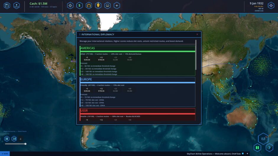 Capture de SkyChart: Airline Executive