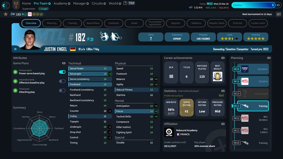 Capture de Tennis Manager 26