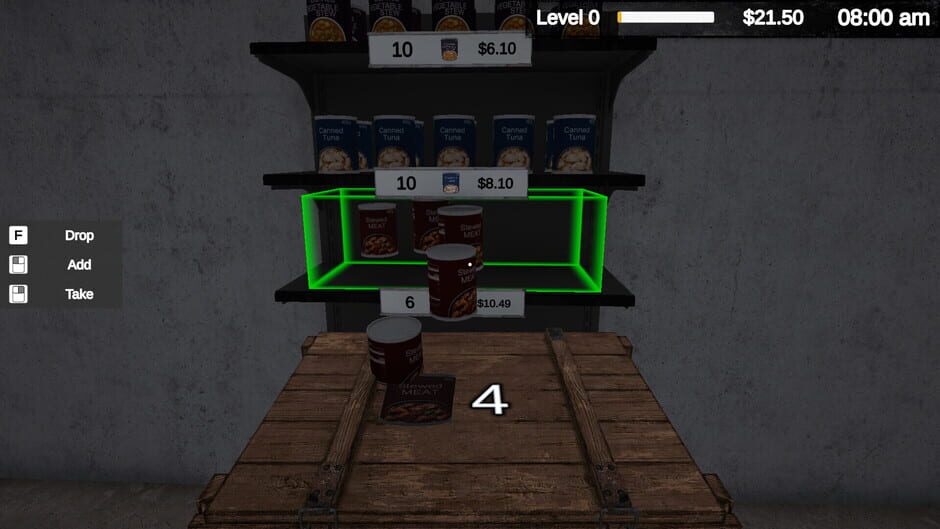 Capture de Quarantine Market Simulator