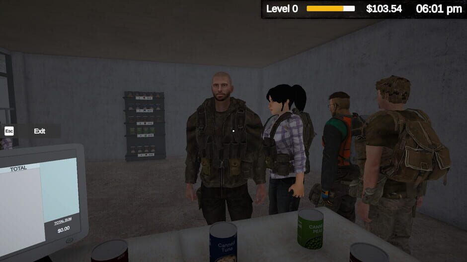 Capture de Quarantine Market Simulator