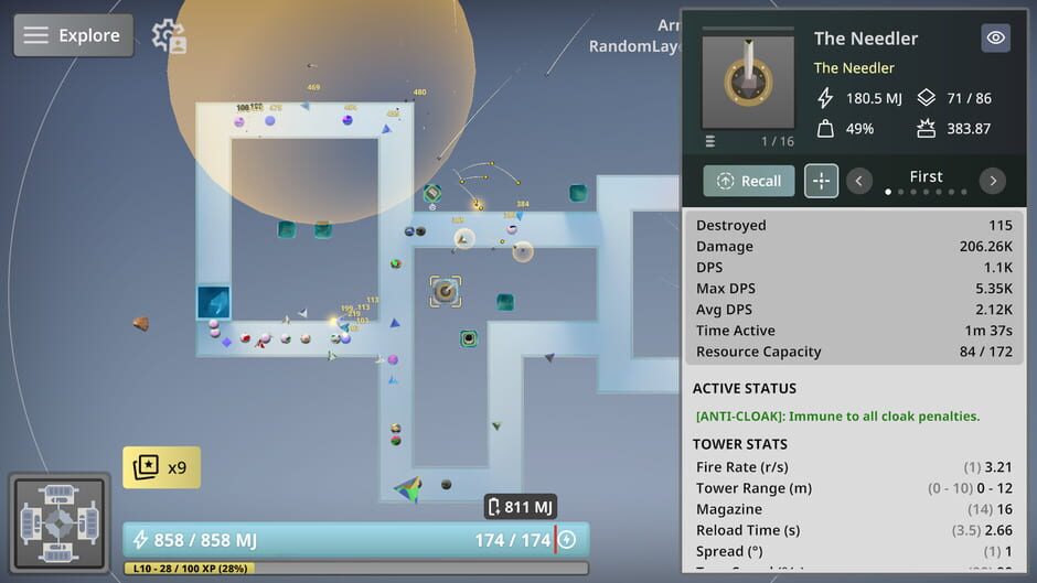 Capture de Sphere TD