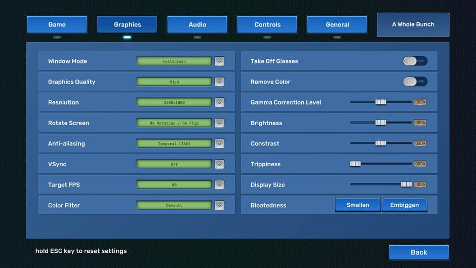 Capture de Video Game Menu: The Game