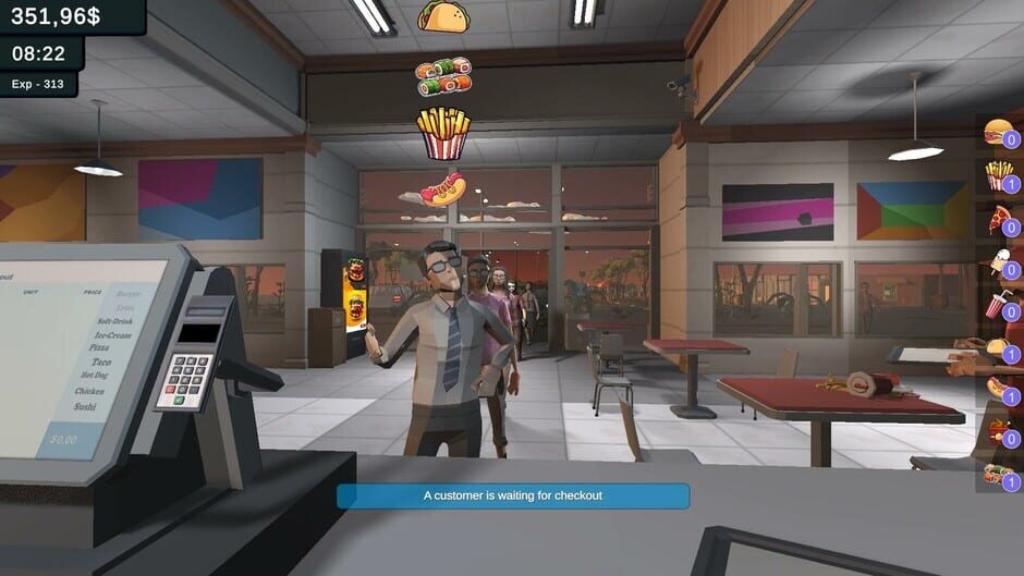 Capture de Burger Joint Simulator