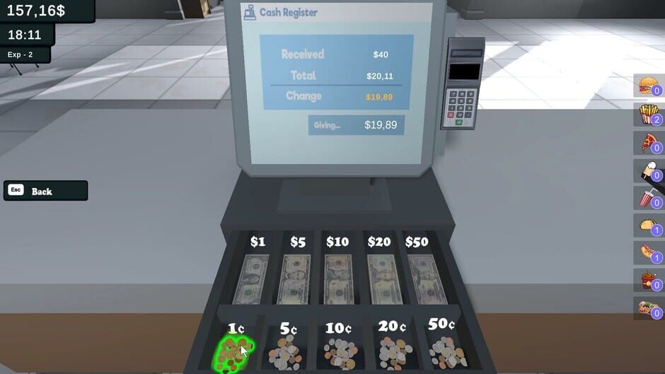 Capture de Burger Joint Simulator
