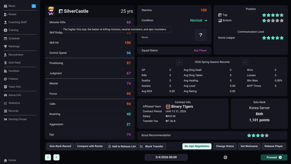 Capture de Teamfight Manager 2