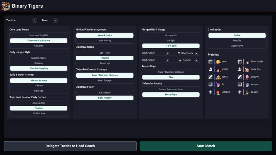 Capture de Teamfight Manager 2
