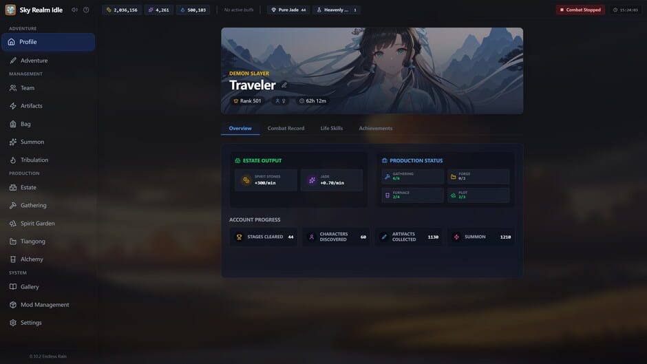 Capture de Sky Realm Idle