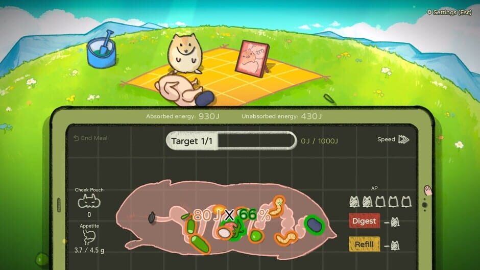 Capture de Hamster, Eat, Run