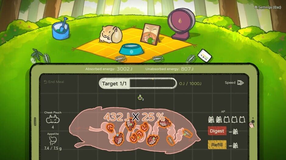 Capture de Hamster, Eat, Run