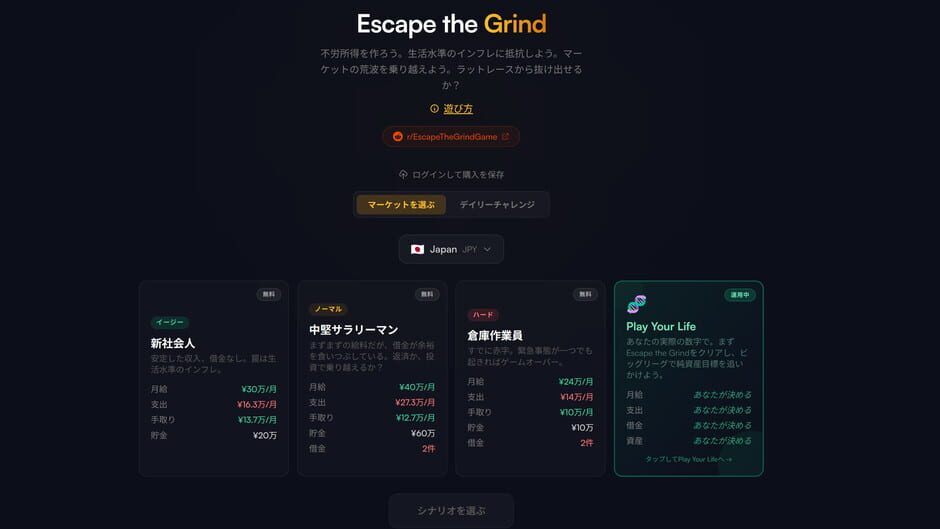 Capture d’Escape the Grind