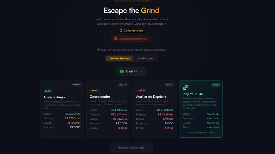 Capture d’Escape the Grind