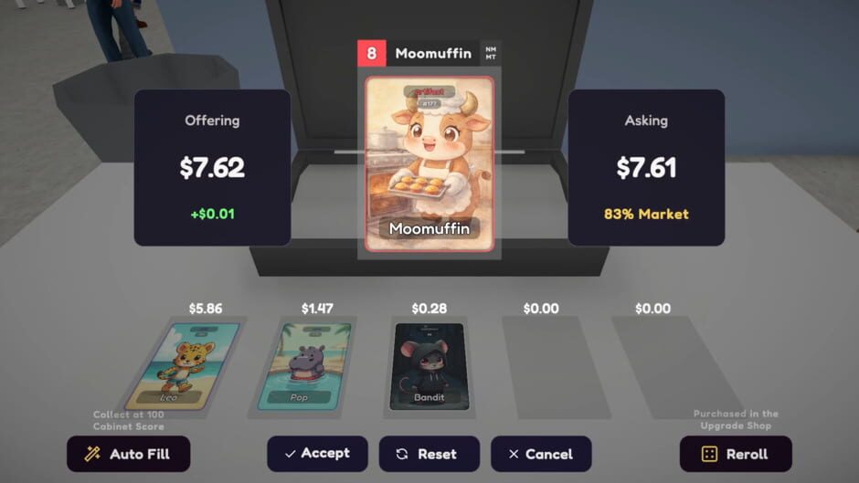 Capture de Card Collection Simulator