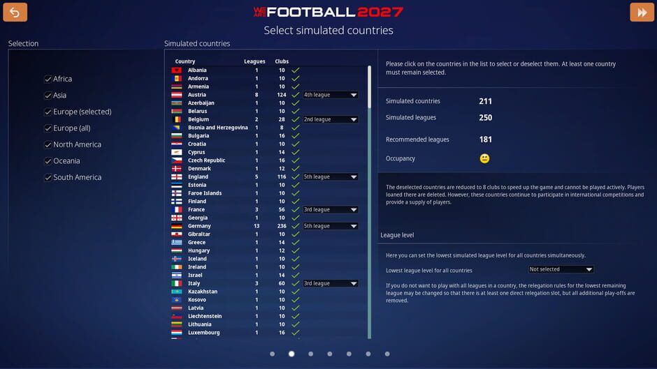 Capture de We Are Football 2027