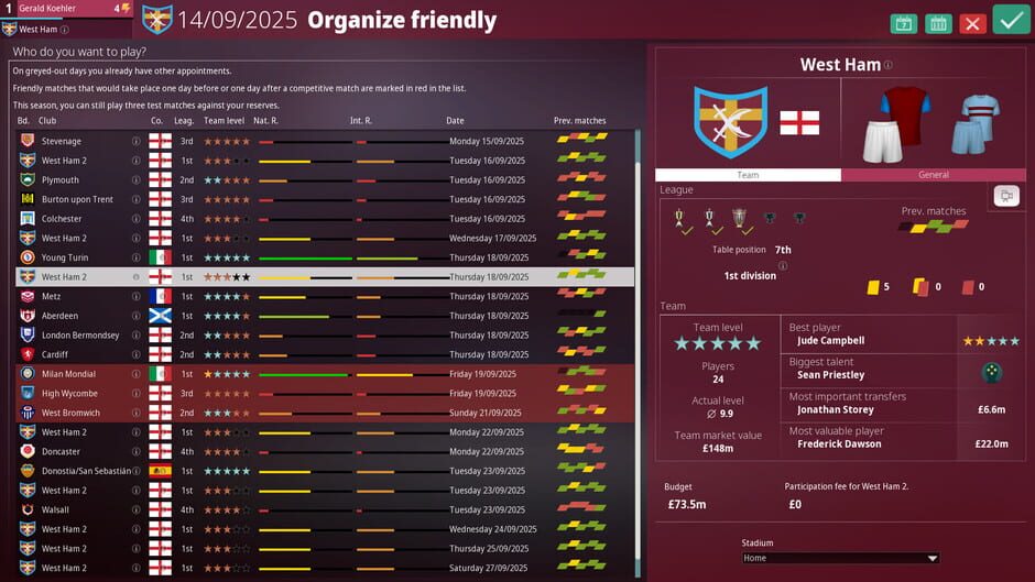 Capture de We Are Football 2027