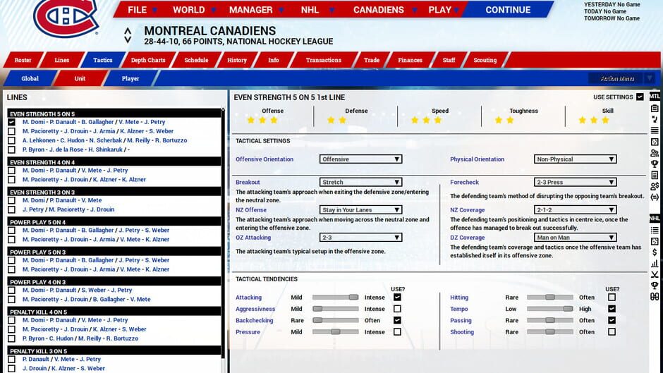 Capture de Franchise Hockey Manager 5
