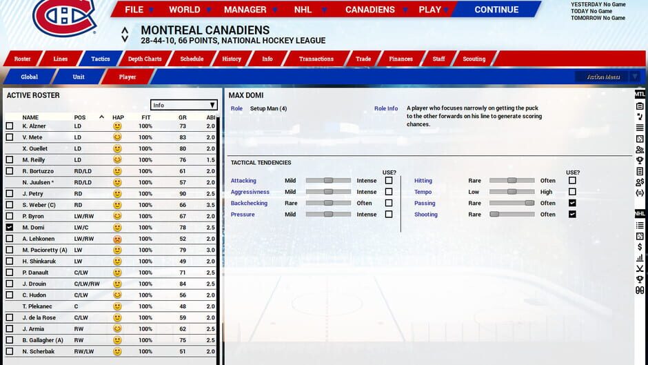 Capture de Franchise Hockey Manager 5