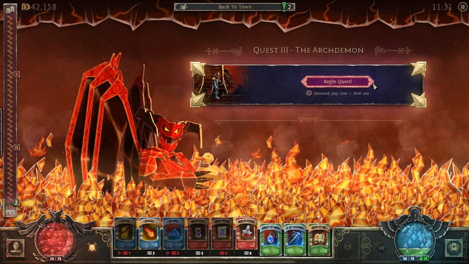Capture de Book of Demons