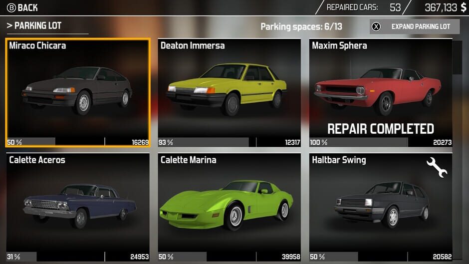 Capture de Car Mechanic Simulator