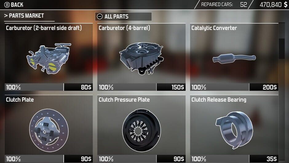 Capture de Car Mechanic Simulator