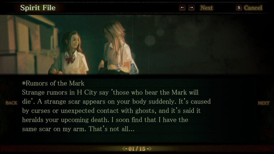 Capture de Spirit Hunter: Death Mark