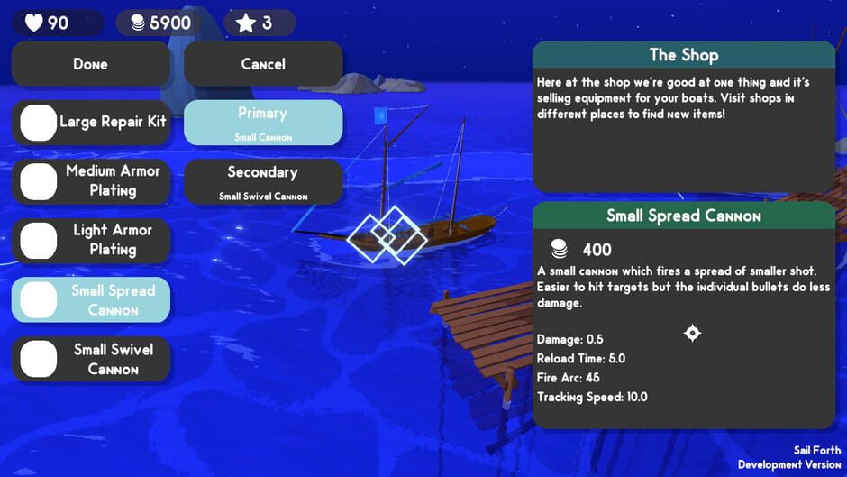 Capture de Sail Forth
