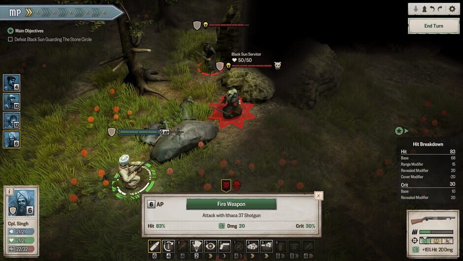 Capture d’Achtung! Cthulhu Tactics