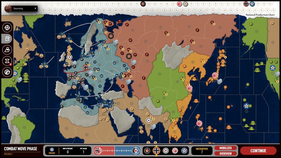 Capture d’Axis & Allies 1942 Online