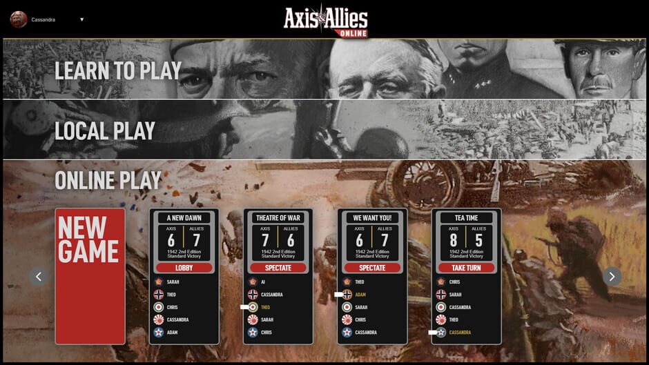 Capture d’Axis & Allies 1942 Online