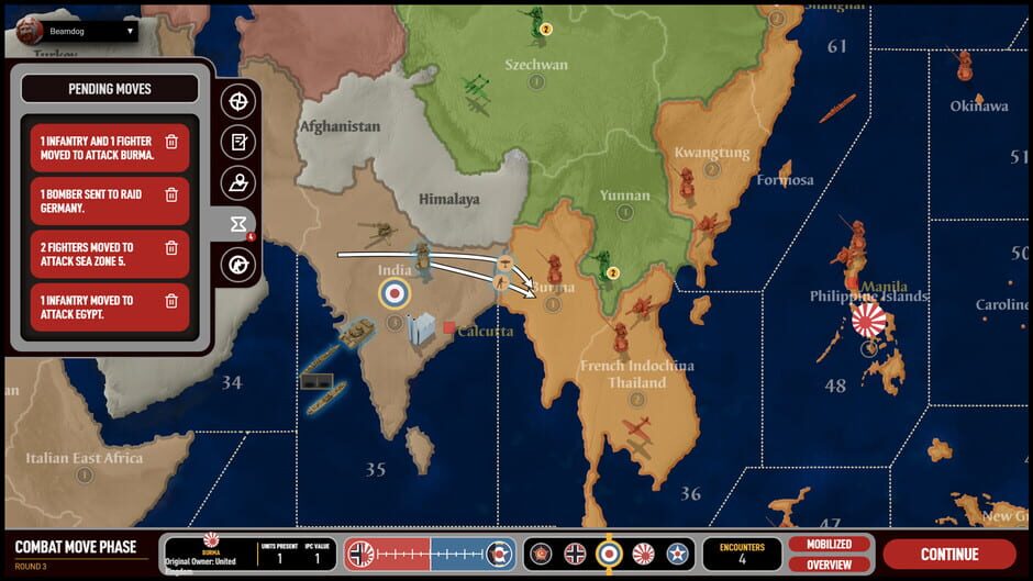 Capture d’Axis & Allies 1942 Online
